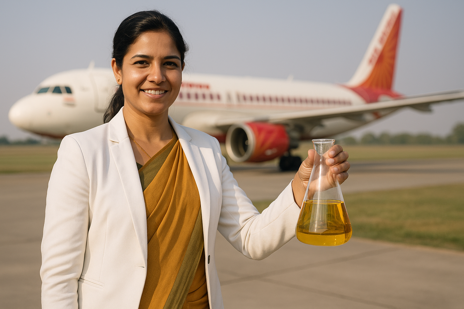 Foto till artikeln: Indien satsar stort på hållbart flygbränsle – nya regler och strategiska partnerskap